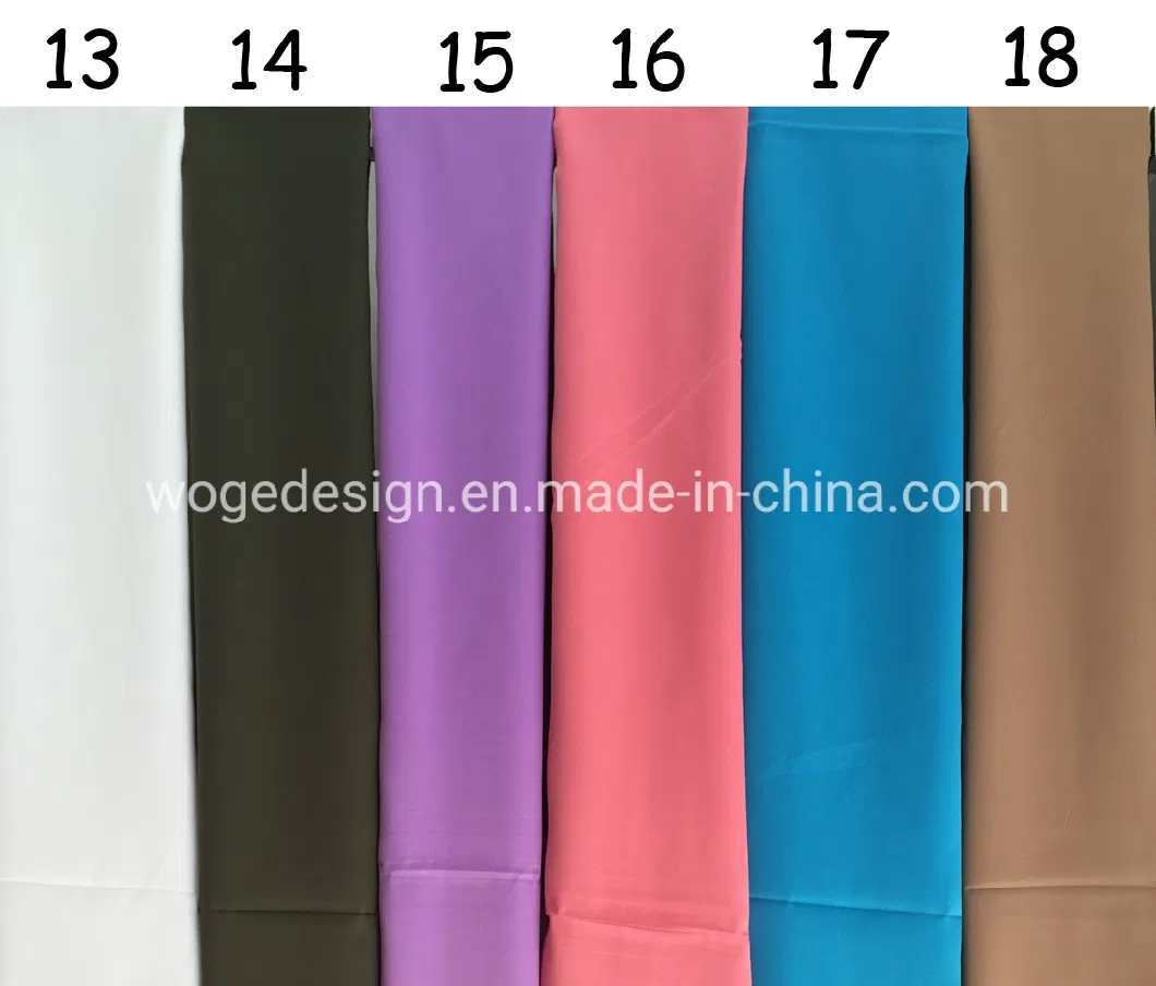 Fashion Hot Stylish Factory Plain Solid Color Woman Arab Long Warp Handkerchief Polyester Matte Silk Satin Hijab with 36colors Availabble