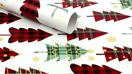 Feines Geschenkpapier/Aluminiumfolienpapier der Weihnachtsserie
